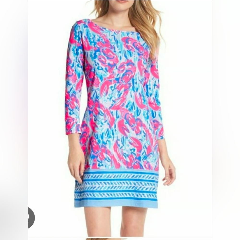 Lilly Pulitzer Pink and Blue Cotton Dress